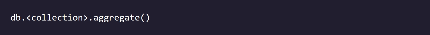 aggregation syntax