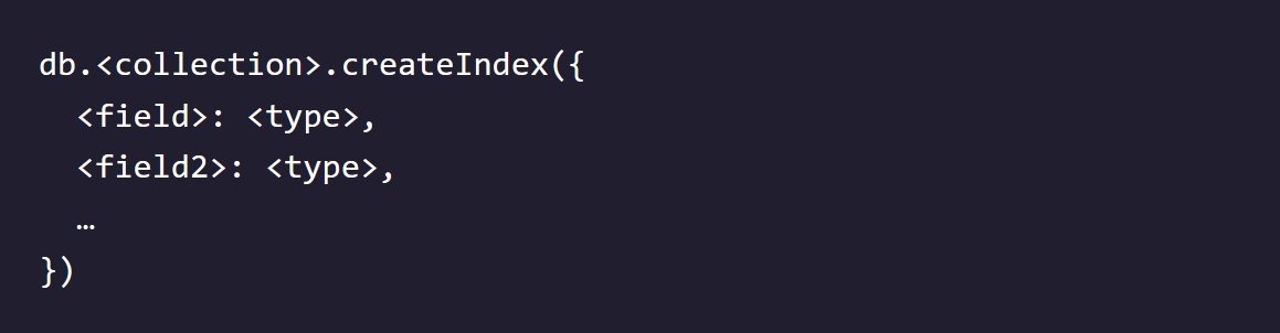 compound index syntax