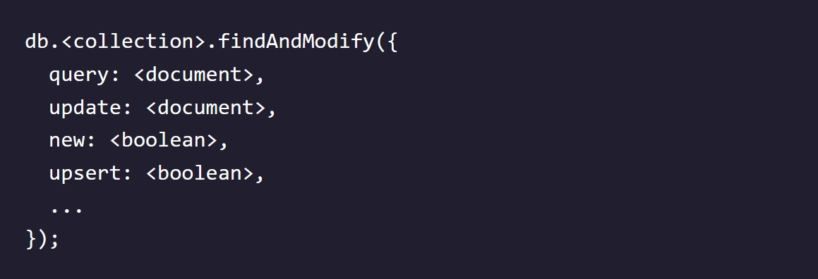 find and modify syntax