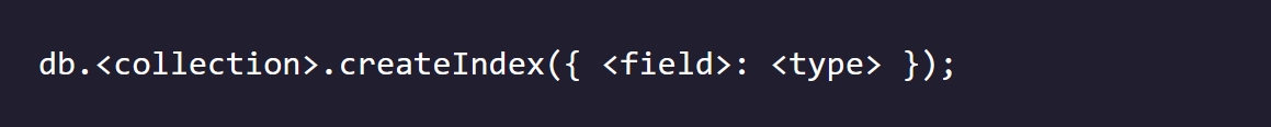 index syntax