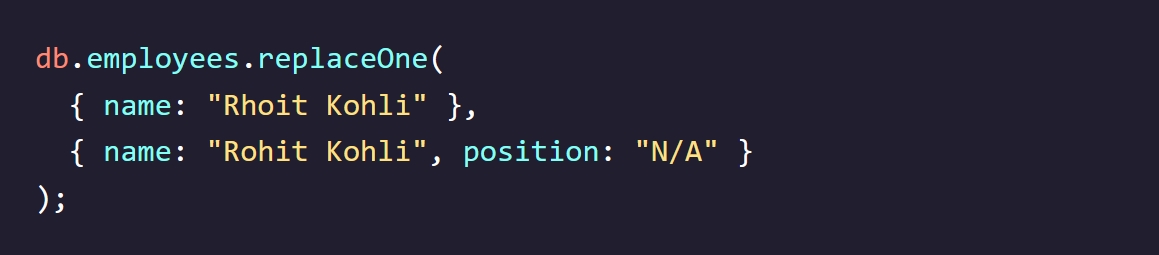 replace one example