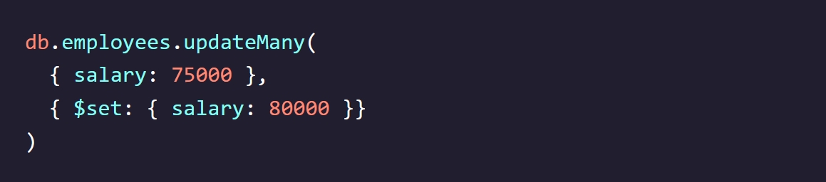 update many example