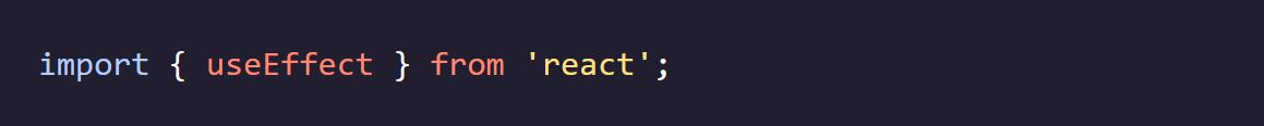 importing useEffect