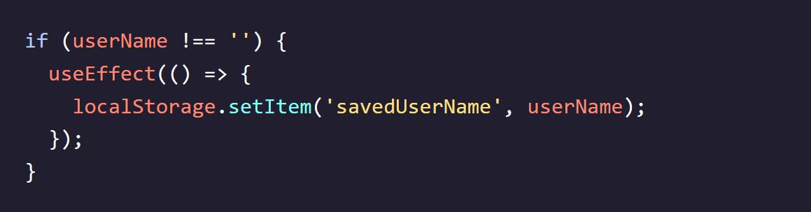 incorrect use of hook inside a conditional
